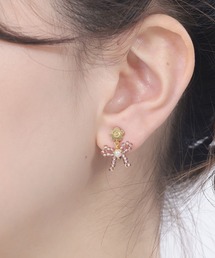 MARY QUANT | ビーズプチリボン イヤリング(イヤリング)