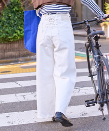 SOMETHING（サムシング）の「SOMETHING × FREAK'S STORE/サムシング 別注 LISA LACE UP WIDE DENIM/リサ レースアップ ワイド デニム（デニムパンツ）」