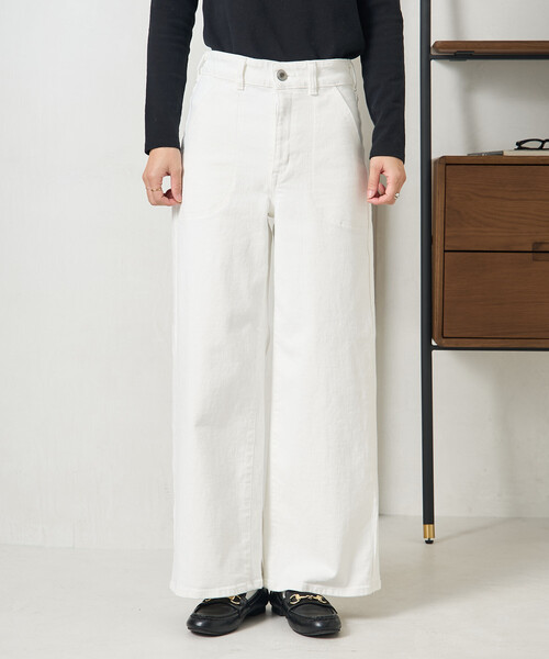 SOMETHING × FREAK'S STORE/サムシング 別注 LISA LACE UP WIDE DENIM