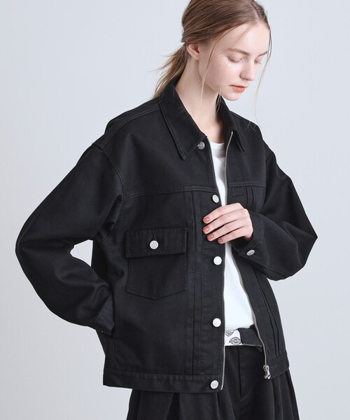 Dickies（ディッキーズ）の「【別注】Dickiesワークジャケット（ブルゾン・メンズ・ブラック/ベージュ・03/02）」の14枚目の写真