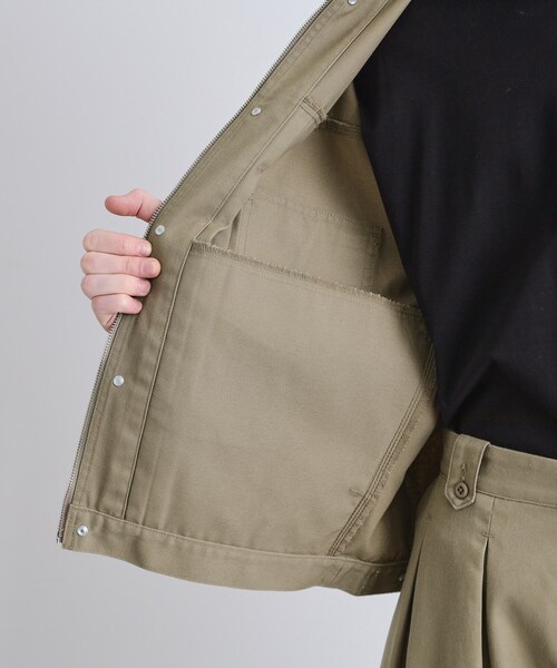 Dickies（ディッキーズ）の「【別注】Dickiesワークジャケット（ブルゾン・メンズ・ブラック/ベージュ・03/02）」の6枚目の写真