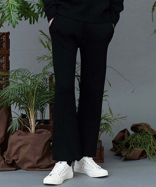 replaycontainer(リプレイコンテナ)の「RC lambs wool knit slacks (black)(スラックス・メンズ・その他・FREE)」の1枚目の写真