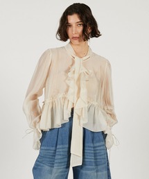 PRANK PROJECT | 【2026Spring Pre-Order】ラッフルボウタイブラウス / Ruffle Bow Tie Blouse(シャツ/ブラウス)