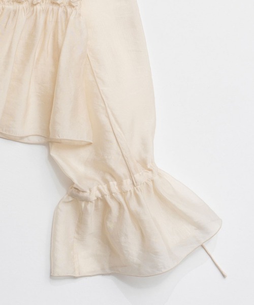 PRANK PROJECT（プランクプロジェクト）の「ラッフルボウタイブラウス / Ruffle Bow Tie Blouse（シャツ/ブラウス・レディース・ブラック/ホワイト・FREE）」の4枚目の写真