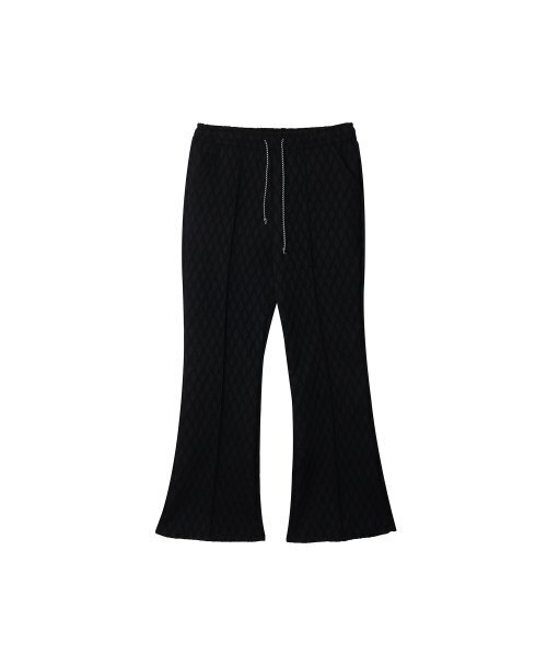 320SHOWROOM(320ショールーム)の「Jacquard drawstring bootcut banding pants Black(その他パンツ・レディース・その他・FREE)」の4枚目の写真