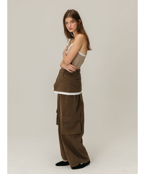 MOIFAIRE(モイフェア)の「LACE WAVE SLEEVELESS / BEIGE(Tシャツ/カットソー・レディース・Beige・ONE SIZE)」の2枚目の写真