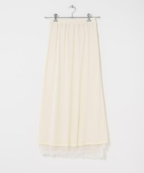 SENSE OF PLACE by URBAN RESEARCH（センスオブプレイスバイアーバンリサーチ）の「ウェーブチュールスカート（スカート・レディース・アイボリー/ブラック・ONE）」の12枚目の写真