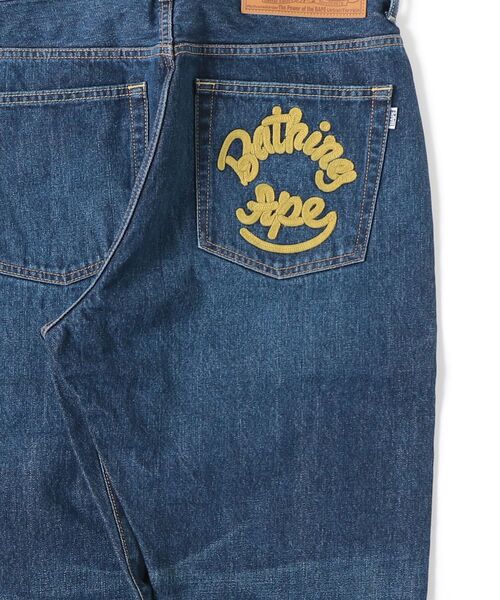 A BATHING APE(アベイシングエイプ)の「13 OZ DENIM PANTS(デニムパンツ・メンズ・インディゴブルー・X-LARGE/LARGE/SMALL/MEDIUM/XX-LARGE)」の7枚目の写真