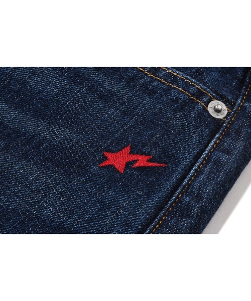 A BATHING APE(アベイシングエイプ)の「13 OZ DENIM PANTS(デニムパンツ・メンズ・インディゴブルー・X-LARGE/LARGE/SMALL/MEDIUM/XX-LARGE)」の3枚目の写真