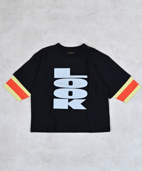 MARKEY'S(マーキーズ)の「レイヤードスリーブロンティー(Tシャツ/カットソー・キッズ・オレンジ/グリーン/ブラック・80/90/95/100/110/120/130/140/150)」の18枚目の写真