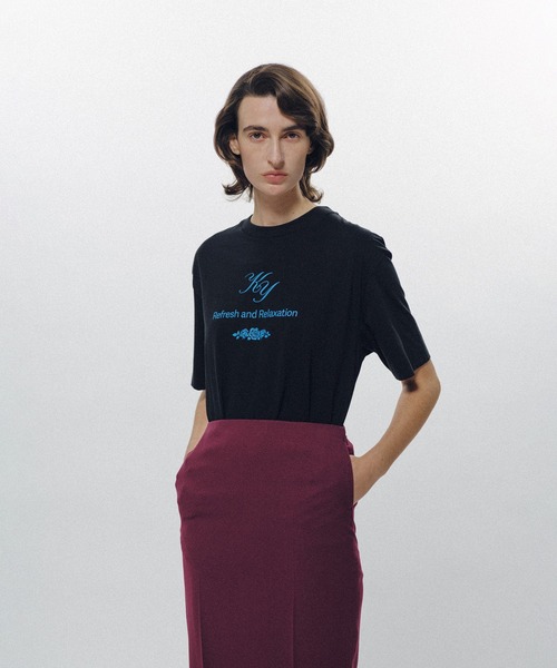 KEISUKEYOSHIDA（ケイスケヨシダ）の「Refresh & Relaxation T-Shirt（Tシャツ/カットソー・レディース・ブラック/ホワイト・S/M/L）」の2枚目の写真