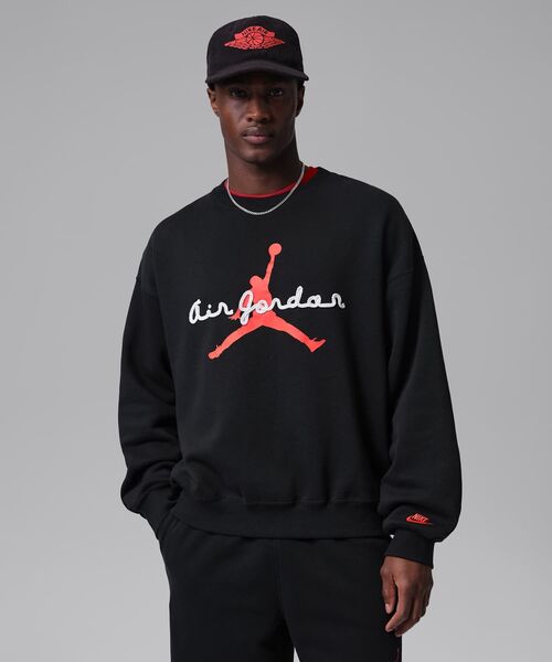 JORDAN BRAND(ジョーダンブランド)の「ジョーダン ブルックリン メンズ フリース クルーネック スウェットシャツ / Jordan Brooklyn Men's Fleece Crewneck Sweatshirt IF1845-010 Black(スウェット・メンズ・ブラック・XL/L/M/S/2XL)」の1枚目の写真