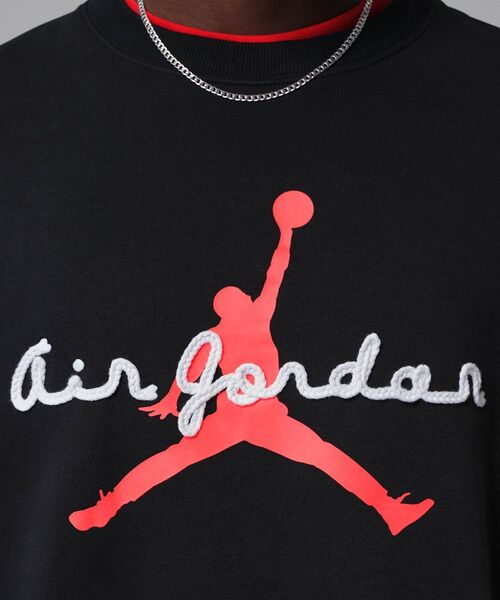 JORDAN BRAND(ジョーダンブランド)の「ジョーダン ブルックリン メンズ フリース クルーネック スウェットシャツ / Jordan Brooklyn Men's Fleece Crewneck Sweatshirt IF1845-010 Black(スウェット・メンズ・ブラック・XL/L/M/S/2XL)」の4枚目の写真