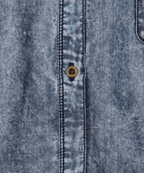 MICO COULIER（ミコクリエ）の「パウダーデニムドルマンシャツ（シャツ/ブラウス・レディース・サックスブルー/インディゴブルー・38）」の10枚目の写真
