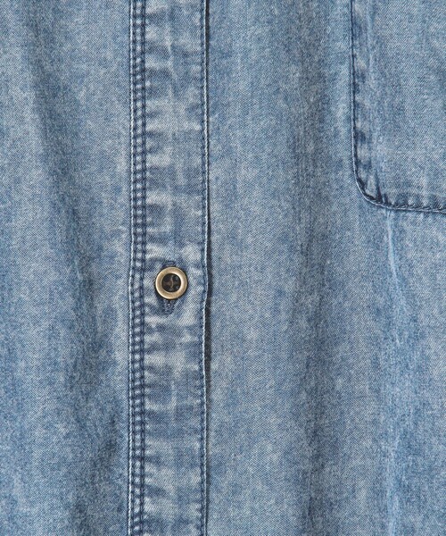 MICO COULIER（ミコクリエ）の「パウダーデニムドルマンシャツ（シャツ/ブラウス・レディース・サックスブルー/インディゴブルー・38）」の16枚目の写真