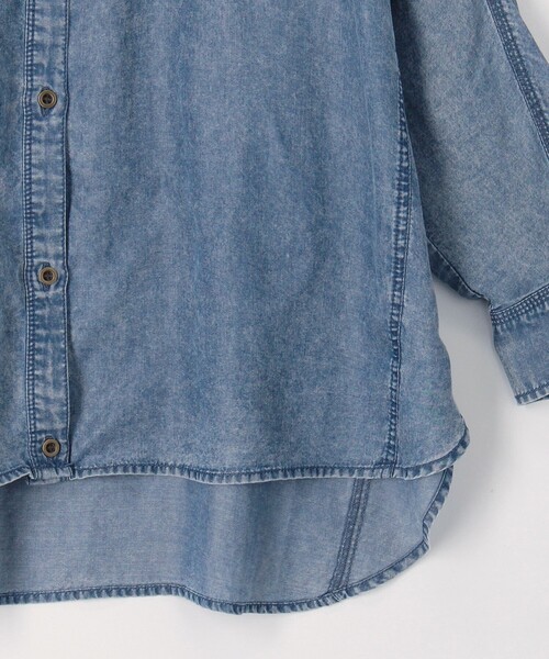 MICO COULIER（ミコクリエ）の「パウダーデニムドルマンシャツ（シャツ/ブラウス・レディース・サックスブルー/インディゴブルー・38）」の19枚目の写真