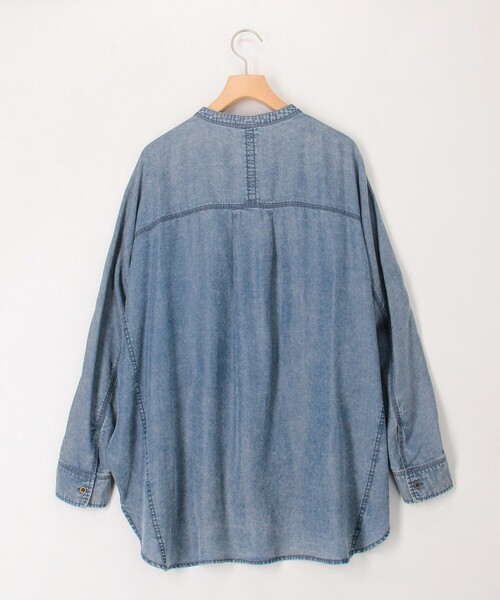 MICO COULIER（ミコクリエ）の「パウダーデニムドルマンシャツ（シャツ/ブラウス・レディース・サックスブルー/インディゴブルー・38）」の20枚目の写真