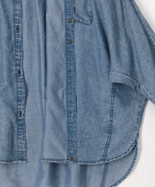 MICO COULIER（ミコクリエ）の「パウダーデニムドルマンシャツ（シャツ/ブラウス・レディース・サックスブルー/インディゴブルー・38）」の22枚目の写真