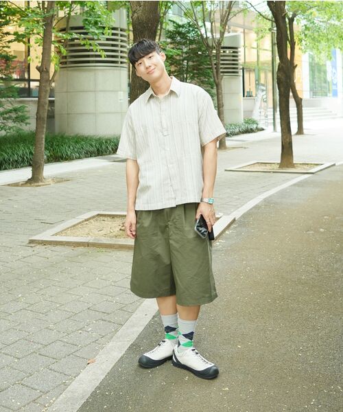 NOISE(ノイズ)の「フェネルリネンストライプシャツ - カーキベージュ(シャツ/ブラウス・レディース・その他・SMALL/MEDIUM/LARGE/X-LARGE)」の13枚目の写真