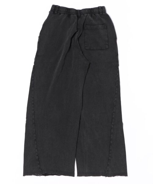 NYLAUS(ナイラス)の「【Nylaus】2026SS 裾カットオフ ベルトループ付き スウェット カーブパンツ バレルパンツ ケミカル加工(スウェットパンツ・メンズ・ブラック系その他/ブラック・M/L/S)」の18枚目の写真