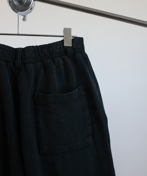 NYLAUS(ナイラス)の「【Nylaus】2026SS 裾カットオフ ベルトループ付き スウェット カーブパンツ バレルパンツ ケミカル加工(スウェットパンツ・メンズ・ブラック系その他/ブラック・M/L/S)」の8枚目の写真