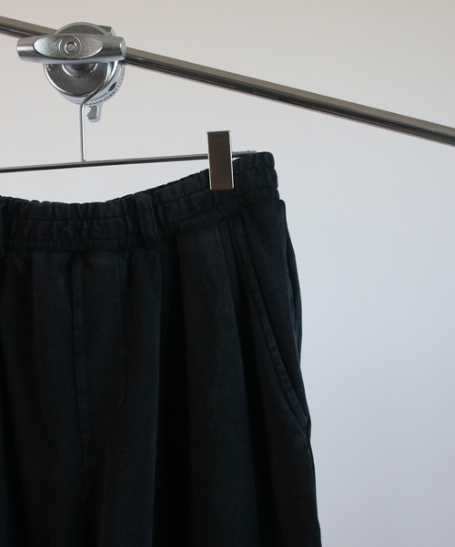 NYLAUS(ナイラス)の「【Nylaus】2026SS 裾カットオフ ベルトループ付き スウェット カーブパンツ バレルパンツ ケミカル加工(スウェットパンツ・メンズ・ブラック系その他/ブラック・M/L/S)」の7枚目の写真