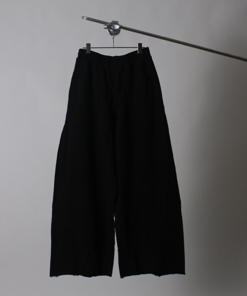 NYLAUS(ナイラス)の「【Nylaus】2026SS 裾カットオフ ベルトループ付き スウェット カーブパンツ バレルパンツ ケミカル加工(スウェットパンツ・メンズ・ブラック系その他/ブラック・M/L/S)」の11枚目の写真