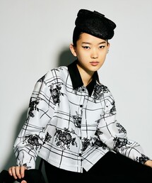 LOULOU WILLOUGHBY | 【LOULOU WILLOUGHBY】SILK COフラワーチェックシャツブラウス(シャツ/ブラウス)