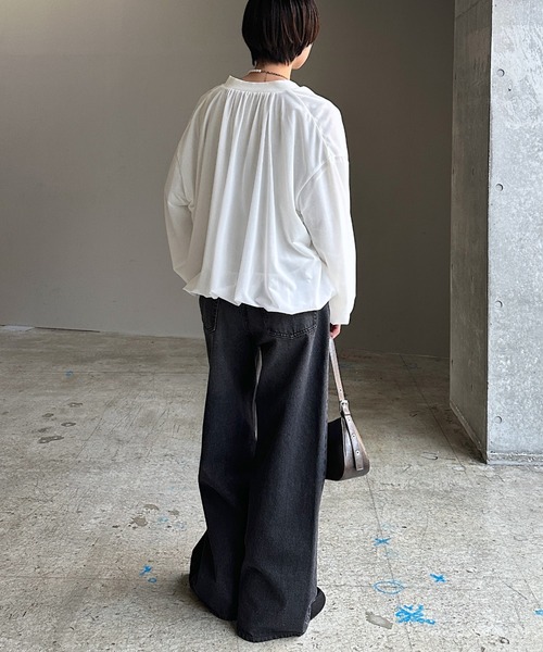 PAGEBOY（ページボーイ）の「シアーカットバルーンブルゾン（ブルゾン・レディース・オフホワイト/グレー/ブラック・FREE）」の7枚目の写真