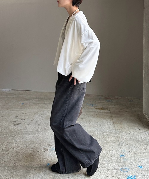 PAGEBOY（ページボーイ）の「シアーカットバルーンブルゾン（ブルゾン・レディース・オフホワイト/グレー/ブラック・FREE）」の5枚目の写真