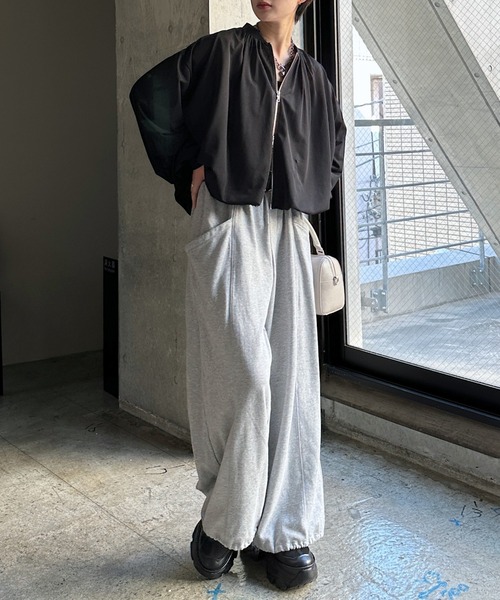 PAGEBOY（ページボーイ）の「シアーカットバルーンブルゾン（ブルゾン・レディース・オフホワイト/グレー/ブラック・FREE）」の13枚目の写真