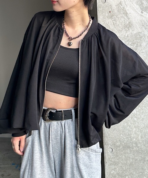 PAGEBOY（ページボーイ）の「シアーカットバルーンブルゾン（ブルゾン・レディース・オフホワイト/グレー/ブラック・FREE）」の18枚目の写真