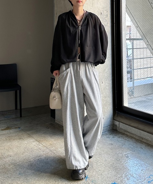 PAGEBOY（ページボーイ）の「シアーカットバルーンブルゾン（ブルゾン・レディース・オフホワイト/グレー/ブラック・FREE）」の12枚目の写真