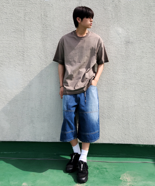 MAKEITTO(メイキット)の「切り替えラインデニムバミューダパンツ_ブルー(その他パンツ・メンズ・その他・S/M/L/XL)」の3枚目の写真