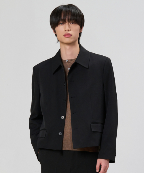 HYOJI(ヒョージ)の「マッカラ クロップブレザー (F01-3カラー)(テーラードジャケット・メンズ・ブラウン/チャコール/ブラック・XL/L/M)」の5枚目の写真