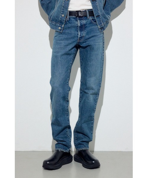 AZUL by moussy(アズールバイマウジー)の「AZUL DENIM ベーシックストレート(デニムパンツ・メンズ・ブラック/ブルー・34inch/32inch/30inch/28inch)」の2枚目の写真