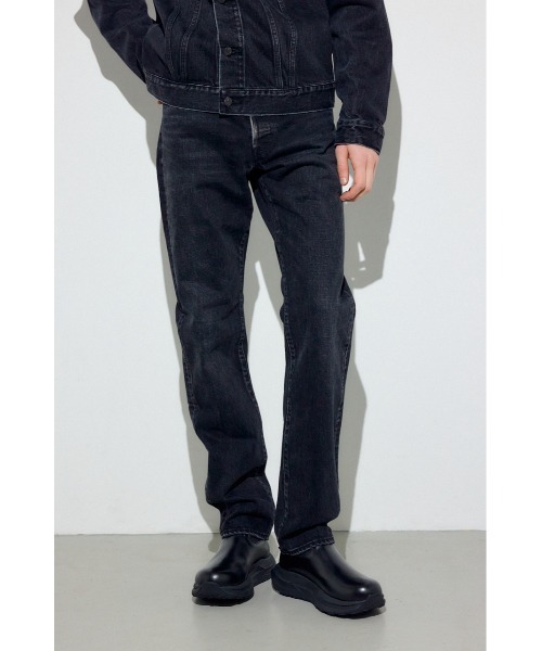 AZUL by moussy(アズールバイマウジー)の「AZUL DENIM ベーシックストレート(デニムパンツ・メンズ・ブラック/ブルー・34inch/32inch/30inch/28inch)」の1枚目の写真