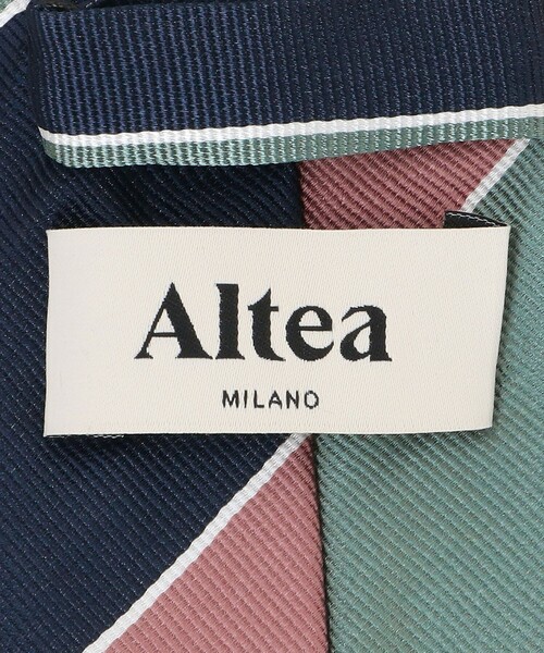 Altea（アルテア）の「＜ALTEA＞8.0cm ストライプ3 ネクタイ（ネクタイ・メンズ・ライム・FREE）」の5枚目の写真