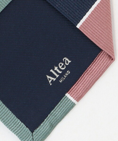 Altea（アルテア）の「＜ALTEA＞8.0cm ストライプ3 ネクタイ（ネクタイ・メンズ・ライム・FREE）」の6枚目の写真