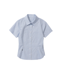 SECONDMONO（セカンドモノローグ）の「W. Stripe Slim Half Shirt [SKYBLUE]_SEWSH001SKYBLUE（シャツ/ブラウス）」