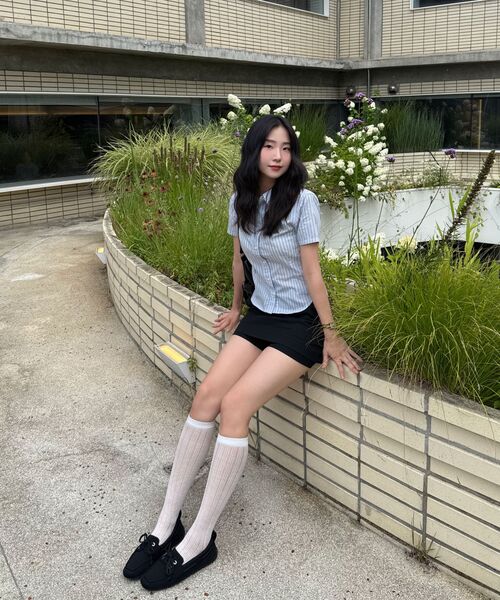 SECONDMONO（セカンドモノローグ）の「W. Stripe Slim Half Shirt [SKYBLUE]_SEWSH001SKYBLUE（シャツ/ブラウス・レディース・その他・S/M）」の19枚目の写真