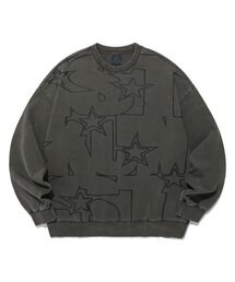 ISTKUNST（イストクンスト）の「BIG TEXT SWEATSHIRTS_BLACK(IK2ESMM442A)（スウェット）」