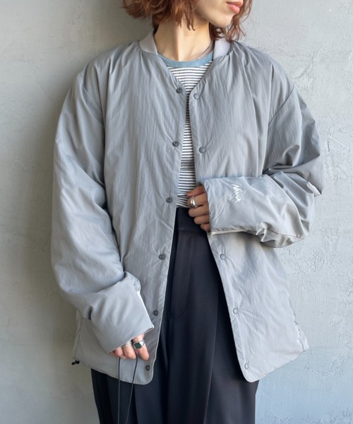 NANGA/ナンガ] ノーカラー ソフトダウンカーディガン（ダウン