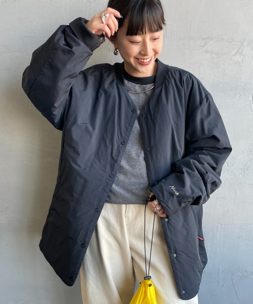 NANGA/ナンガ] ノーカラー ソフトダウンカーディガン（ダウン