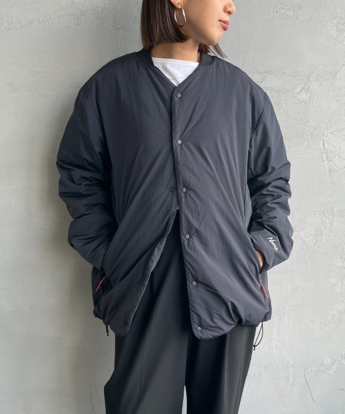 NANGA/ナンガ] ノーカラー ソフトダウンカーディガン（ダウン