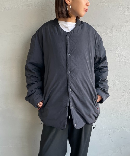 NANGA/ナンガ] ノーカラー ソフトダウンカーディガン（ダウン