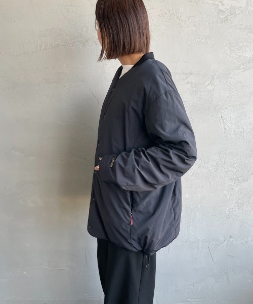 NANGA/ナンガ] ノーカラー ソフトダウンカーディガン（ダウン