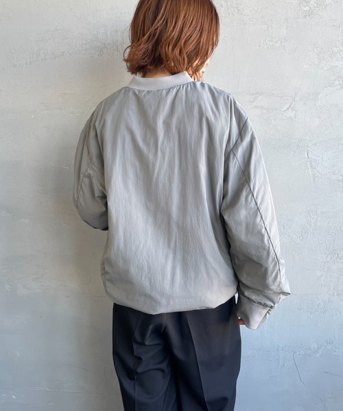 NANGA/ナンガ] ノーカラー ソフトダウンカーディガン（ダウン