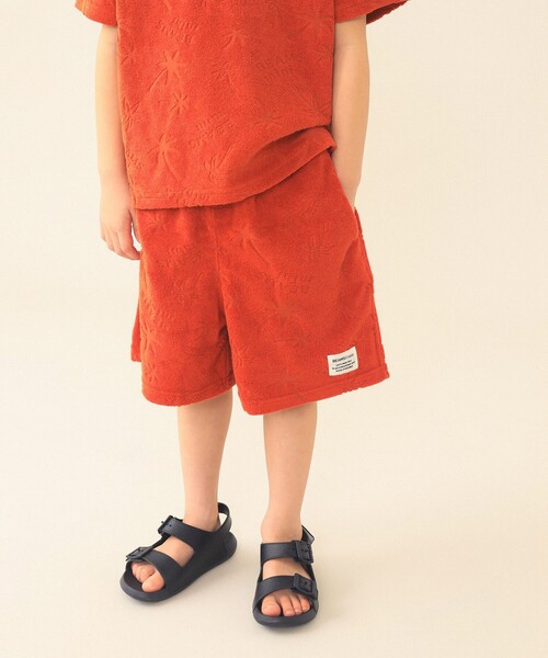 BEAMS mini(ビームスミニ)の「総柄 パイル ショートパンツ 2026SS(90~140cm)(その他パンツ・キッズ・ネイビー/オレンジ系その他6/ライトグレー・100/120/110/90/140/130)」の3枚目の写真