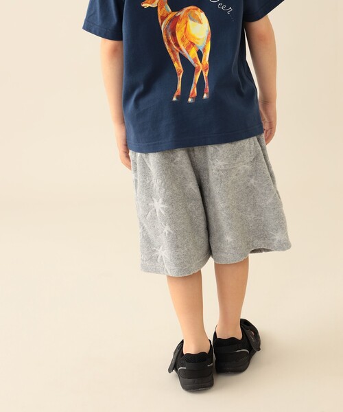 BEAMS mini(ビームスミニ)の「総柄 パイル ショートパンツ 2026SS(90~140cm)(その他パンツ・キッズ・ネイビー/オレンジ系その他6/ライトグレー・100/120/110/90/140/130)」の5枚目の写真